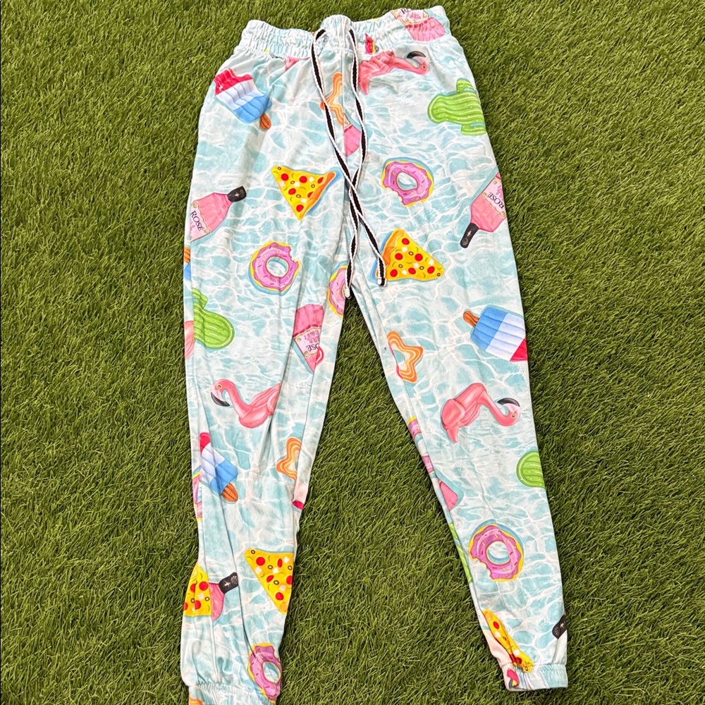 Briefly States Pajama Pants - Summer Beach Print